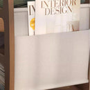 Mesa Lateral em Formato de C para sofá com Rodízios